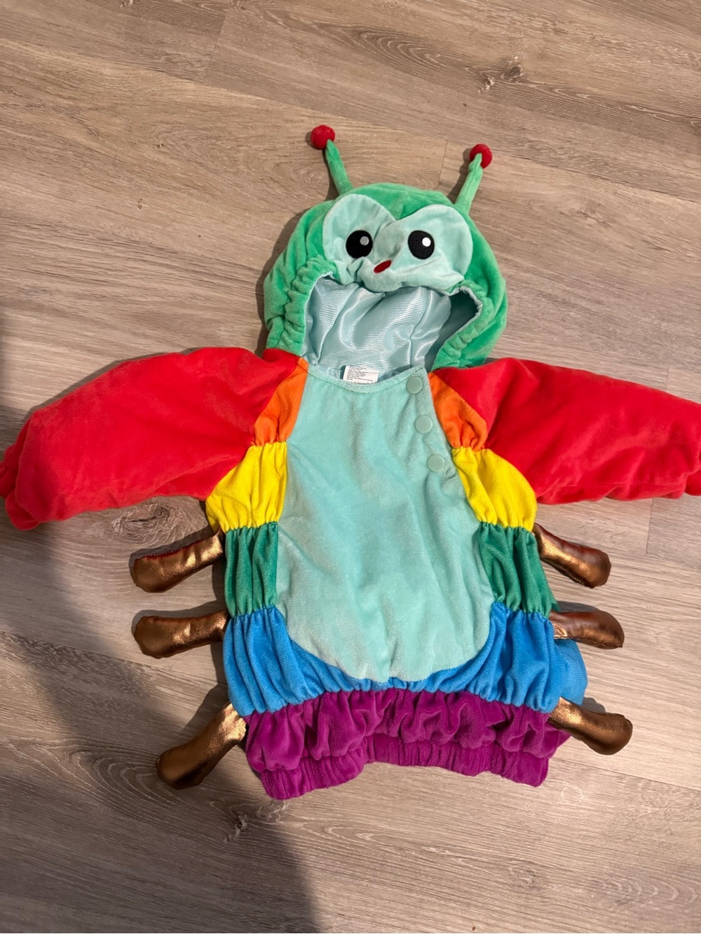 Infant Rainbow Caterpillar Costume - Multicolor. Size 6-12 months